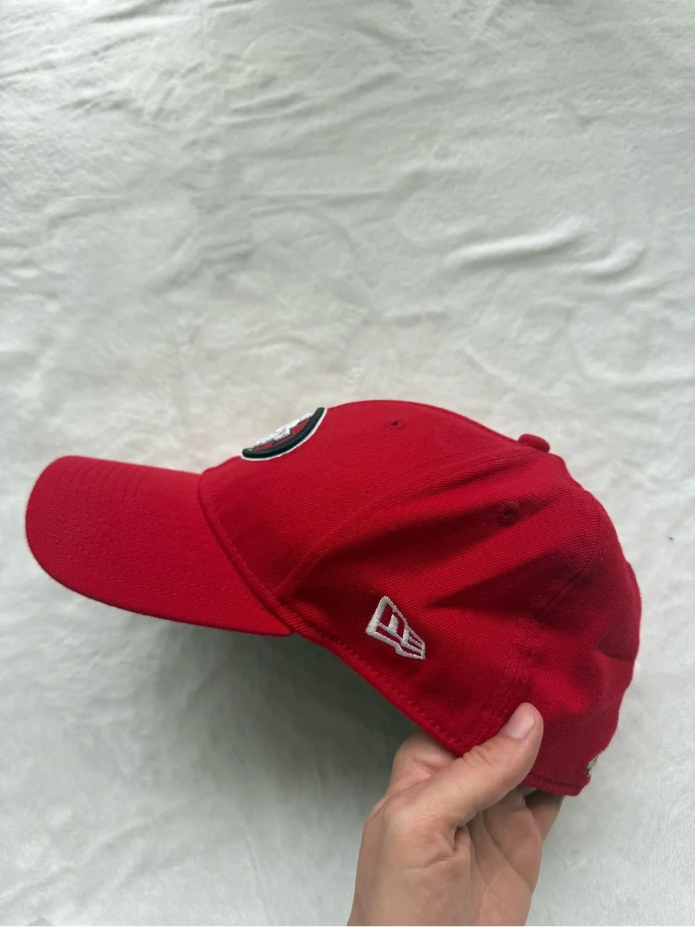 Red SF Baseball Cap and glasses
